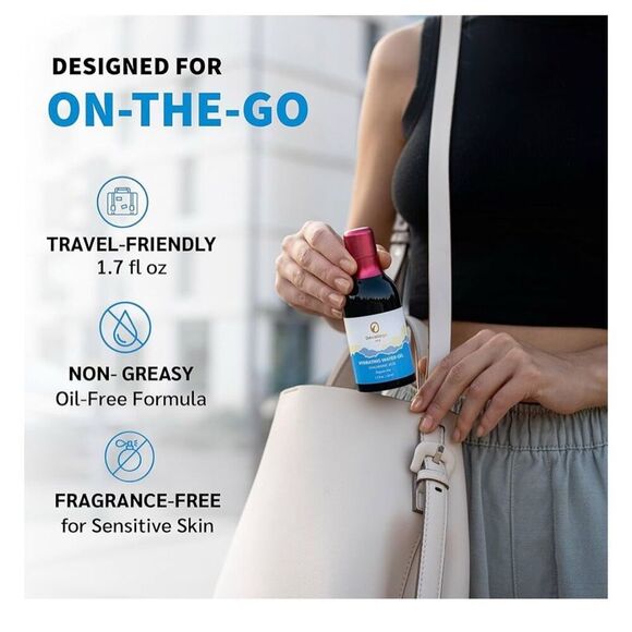 NEW Hydrating Water Gel Travel Size Moisturizer 1.7 fl oz Hyaluronic Acid - Picture 6 of 9